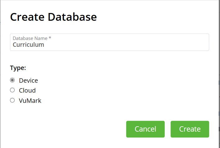 Vuforia Add Database